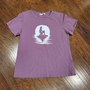 Pat Pat Little Mermaid Purple T-shirt {L}